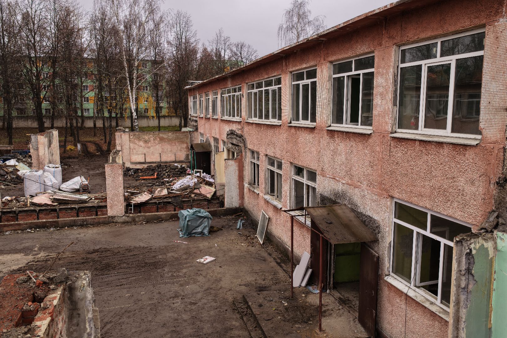 видео с коптера, детский сад 13 в кашире, капремонт детского сада в кашире,