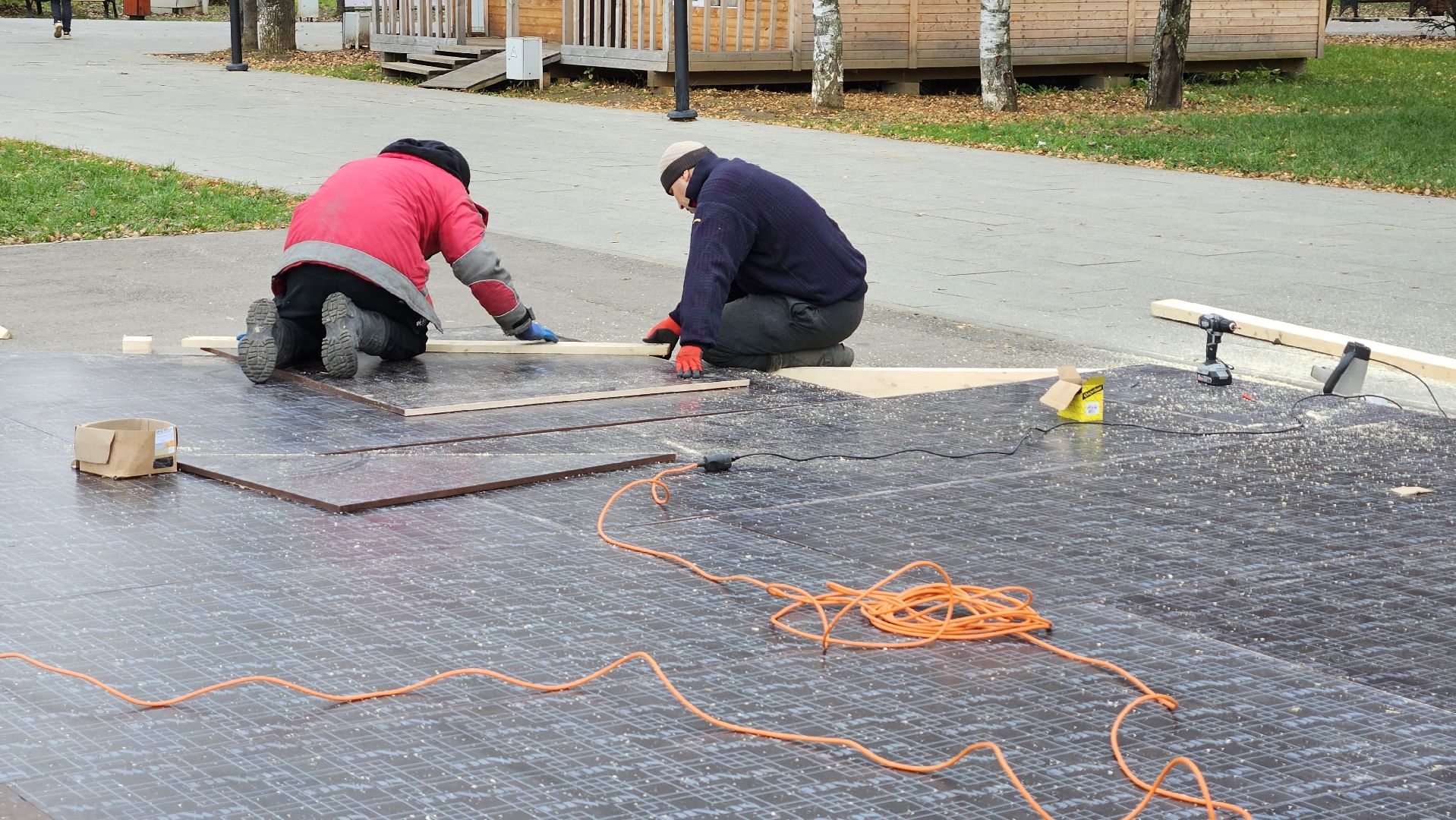 долгопрудный, центральный парк победы, ледовый каток,  зима в подмосковье, зима в подмосковье 2025,