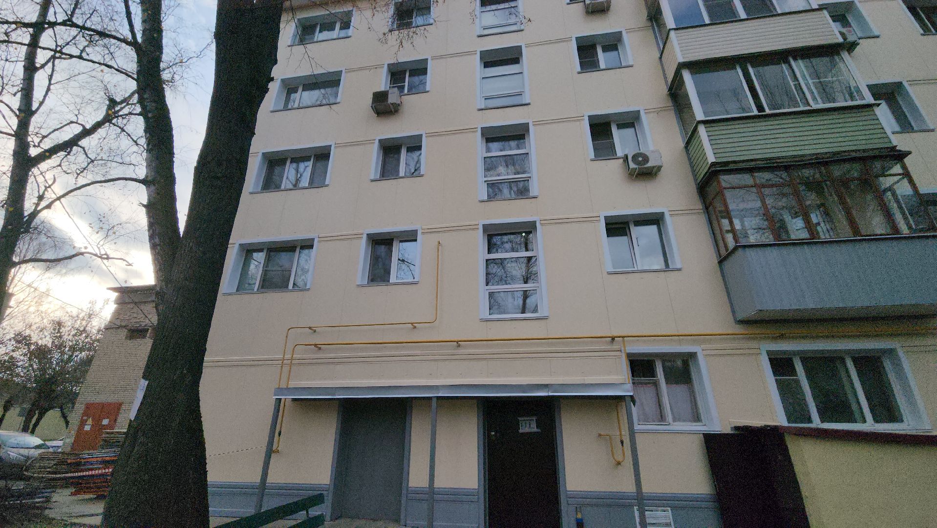 серпухов, поселок большевик, капитальный ремонт фасада,