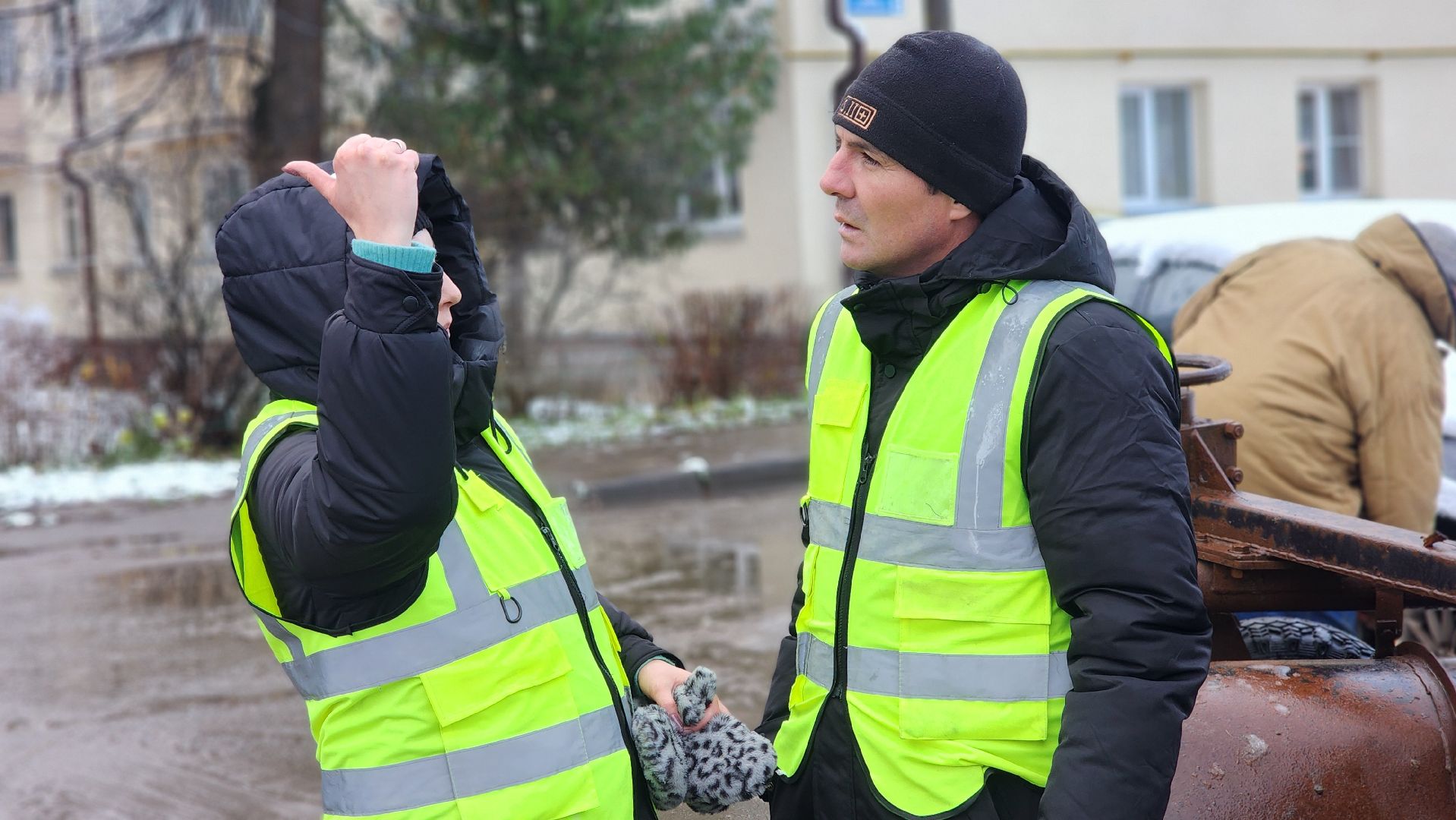 волоколамск, первый снег, жкх,