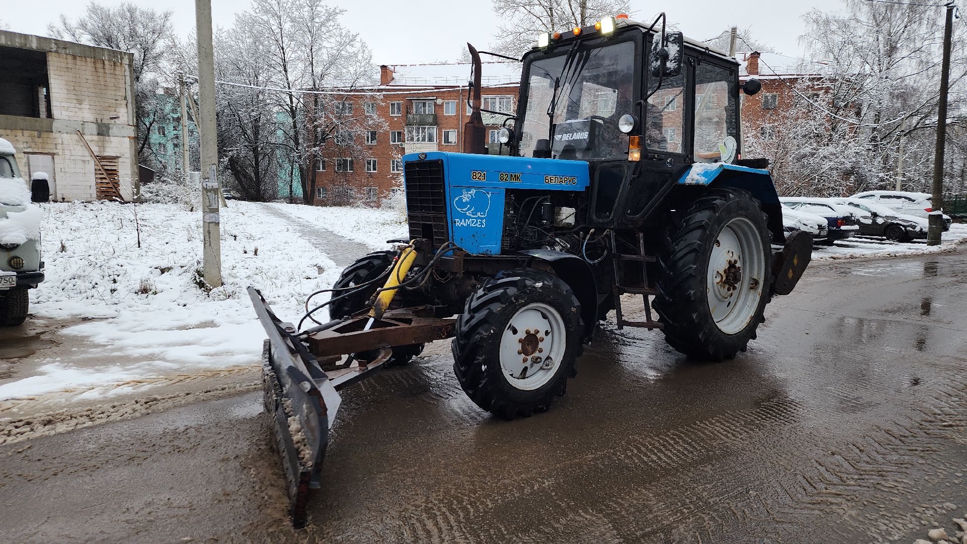 волоколамск, первый снег, жкх,