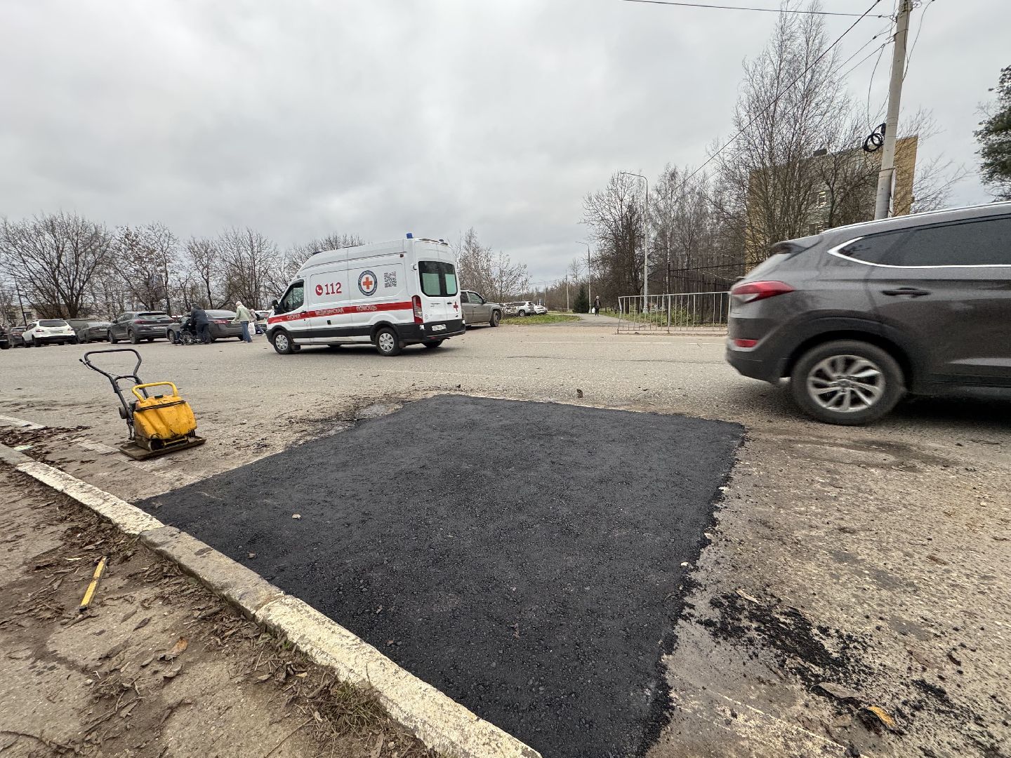 Сергиев Посад, улица Дружбы, ямочный ремон,
