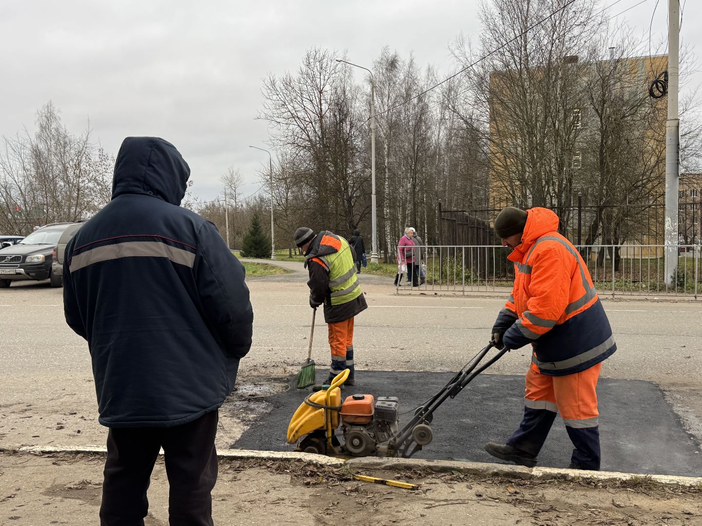 Сергиев Посад, улица Дружбы, ямочный ремон,