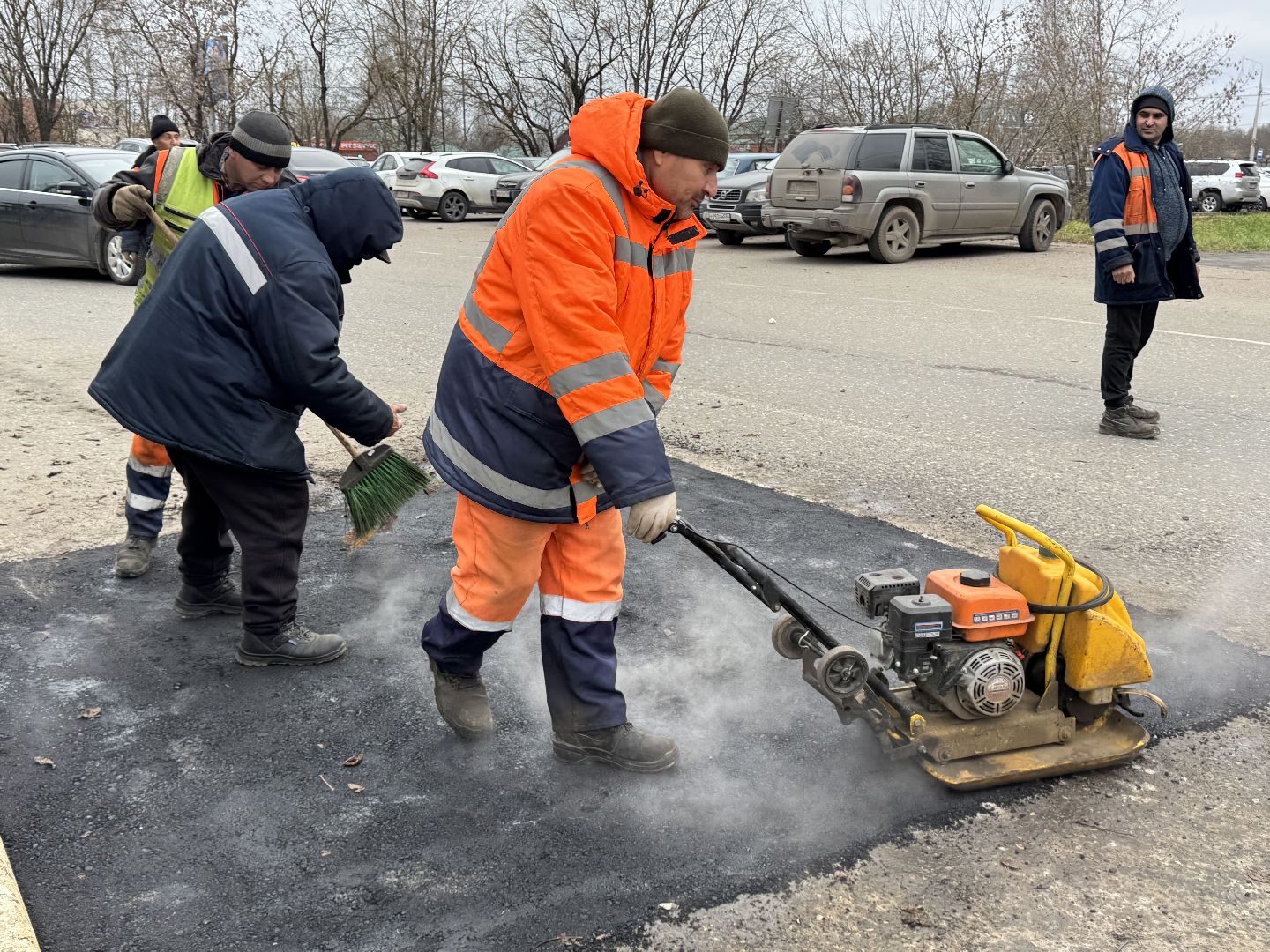 Сергиев Посад, улица Дружбы, ямочный ремон,