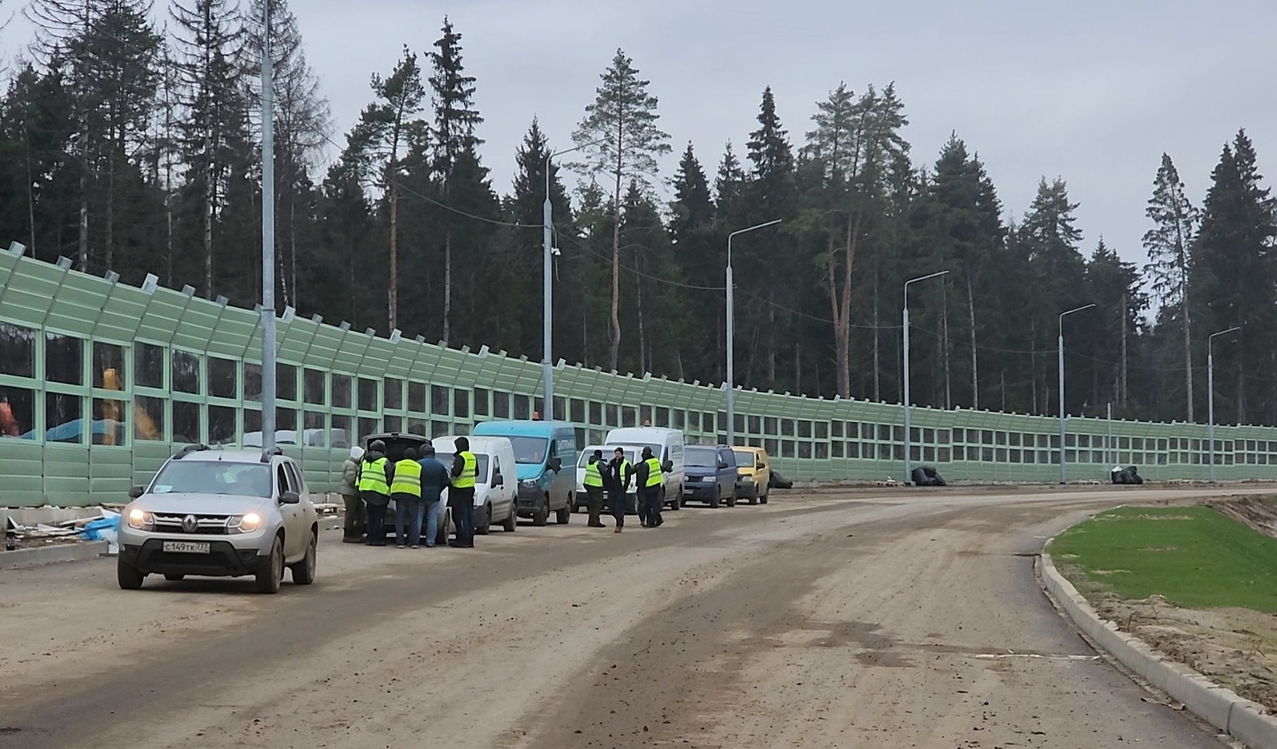 стройка, дорога, развязка, асфальт,