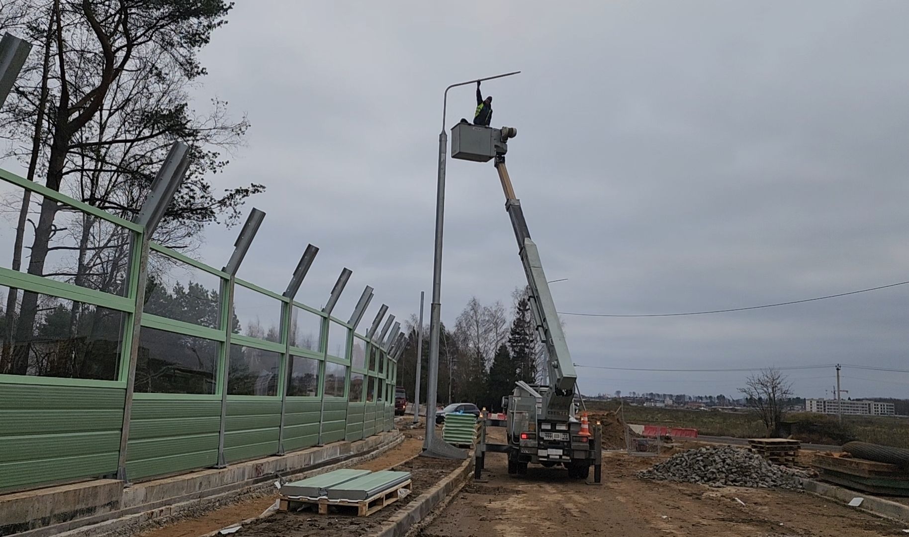 стройка, дорога, развязка, асфальт,