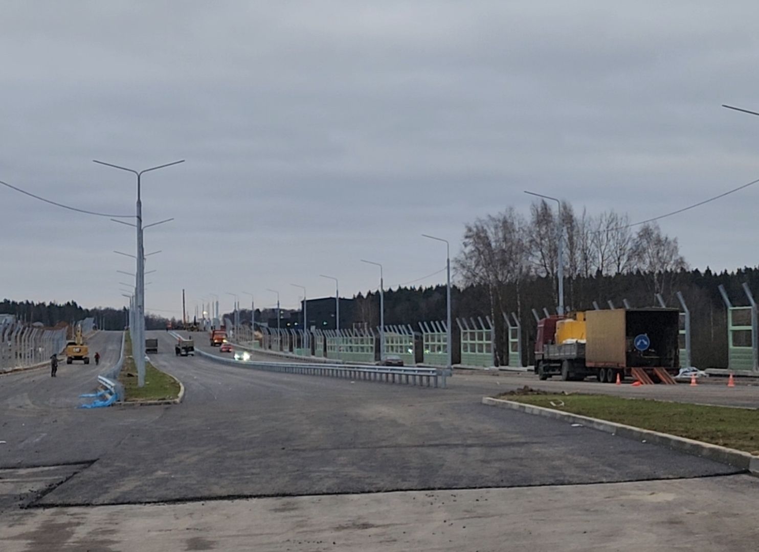 стройка, дорога, развязка, асфальт,