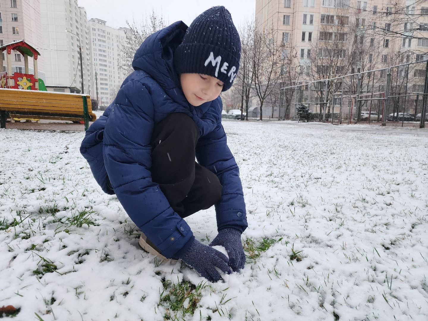 подольск, первый снег, Снежки, погода,