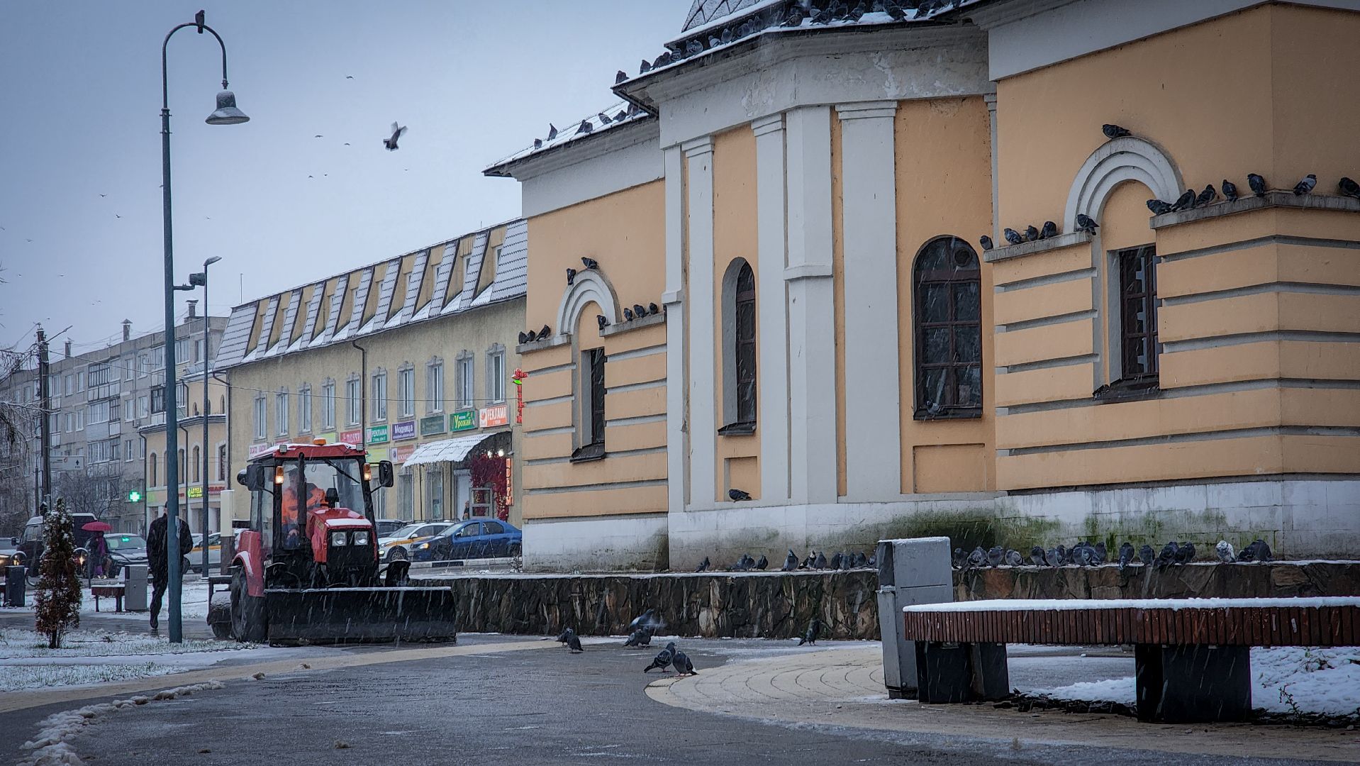 бронницы, уборка снега в бронницах, устранение последствий снегопада,