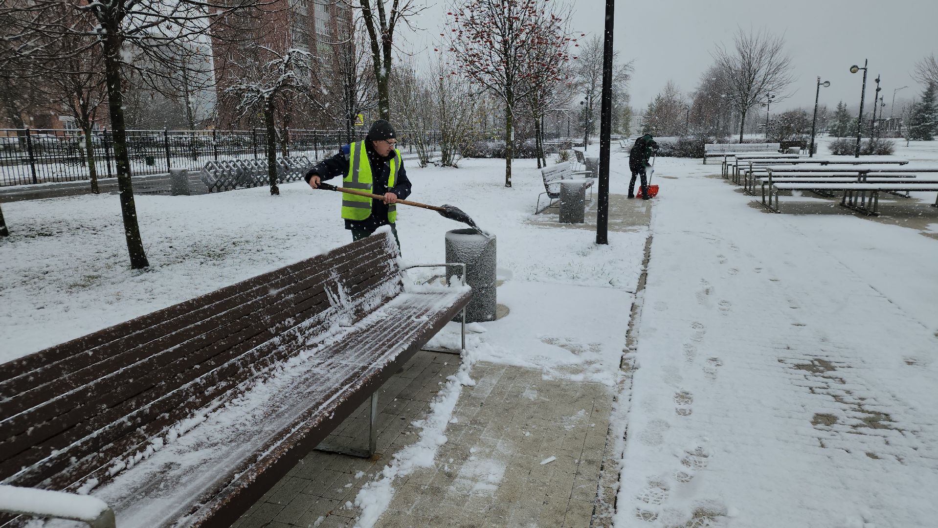 уборка снега, орехово-зуево, ликино-дулево,