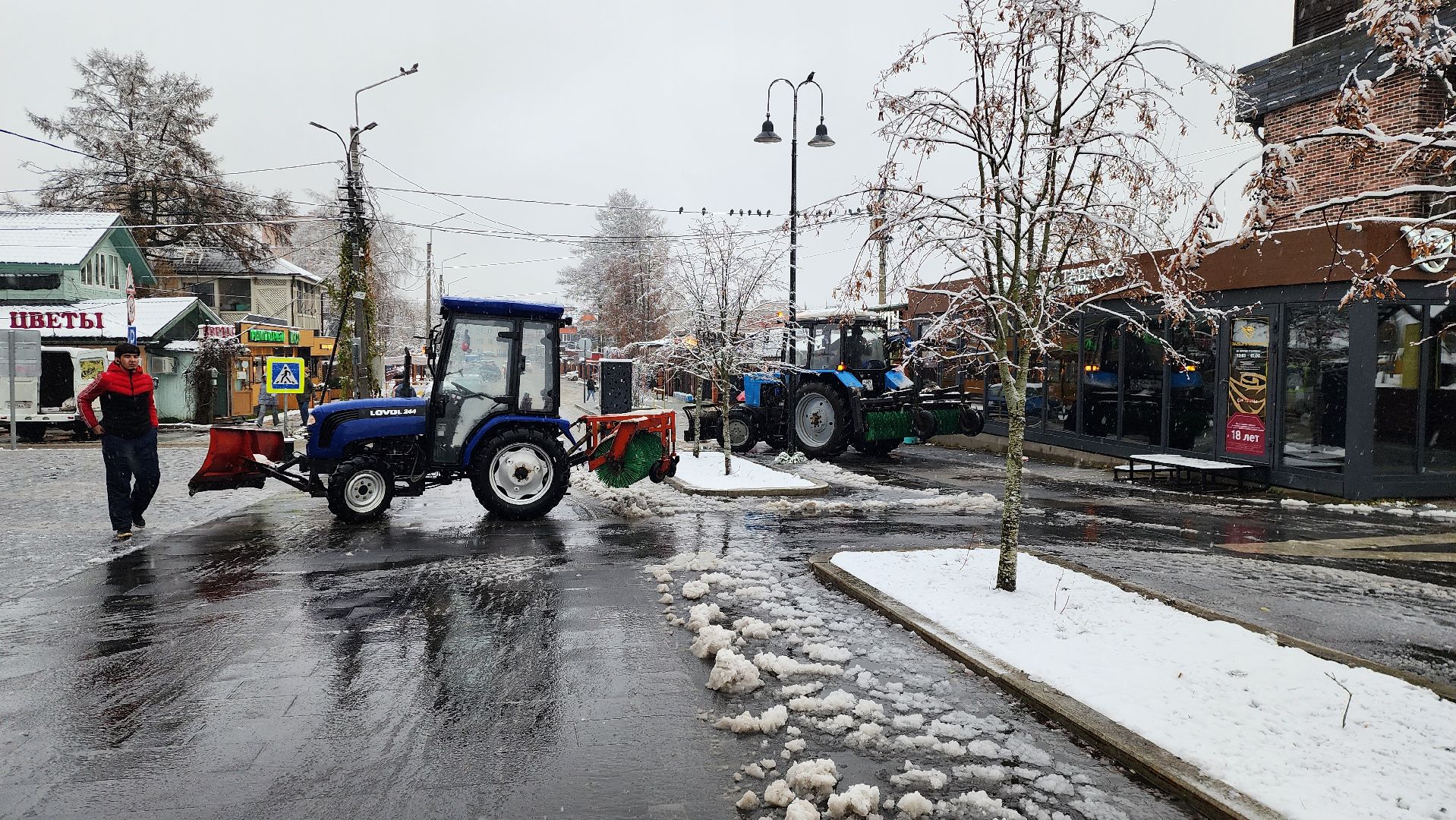истра, снегопад, благоустройство,