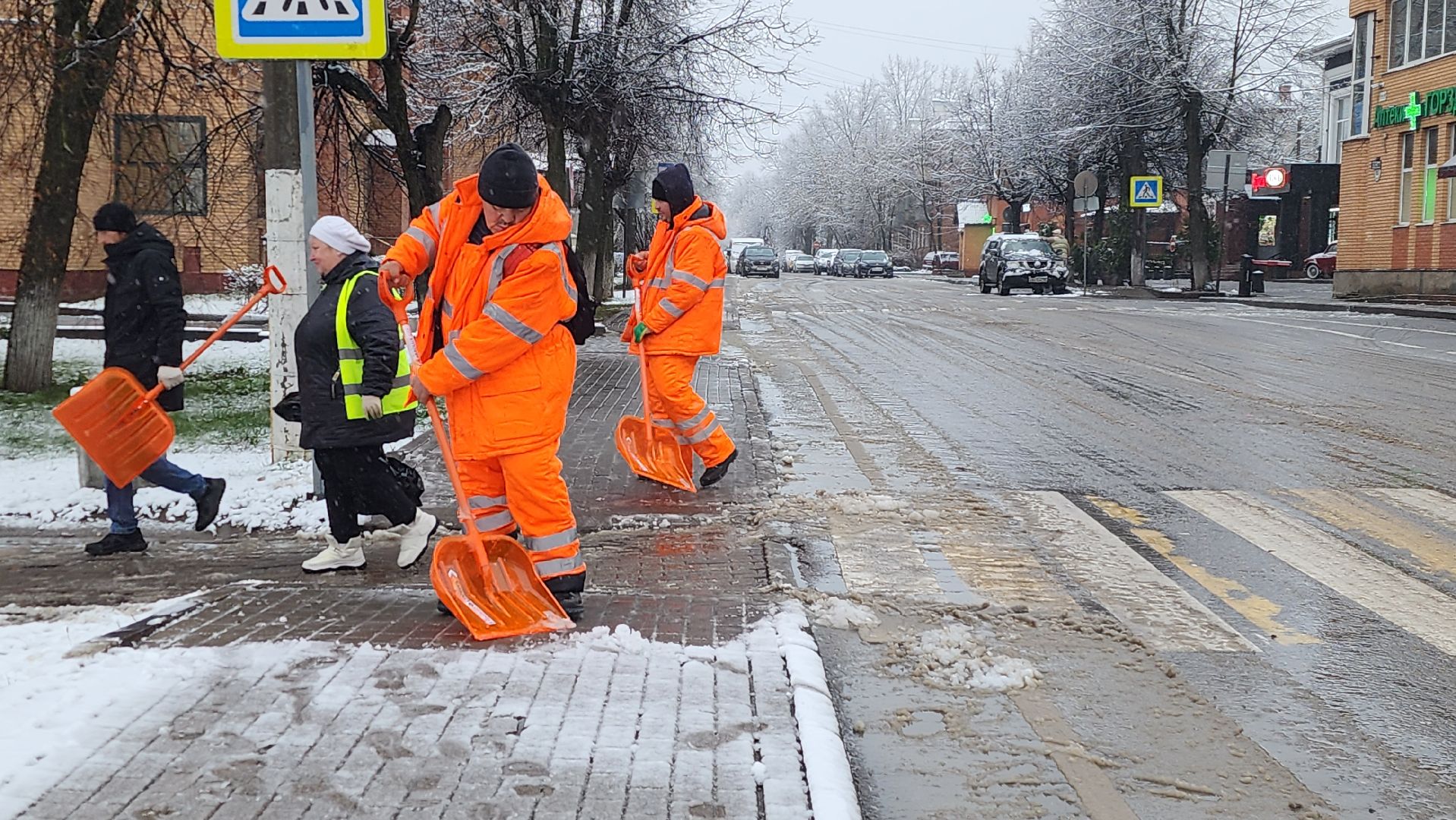 истра, снегопад, благоустройство,