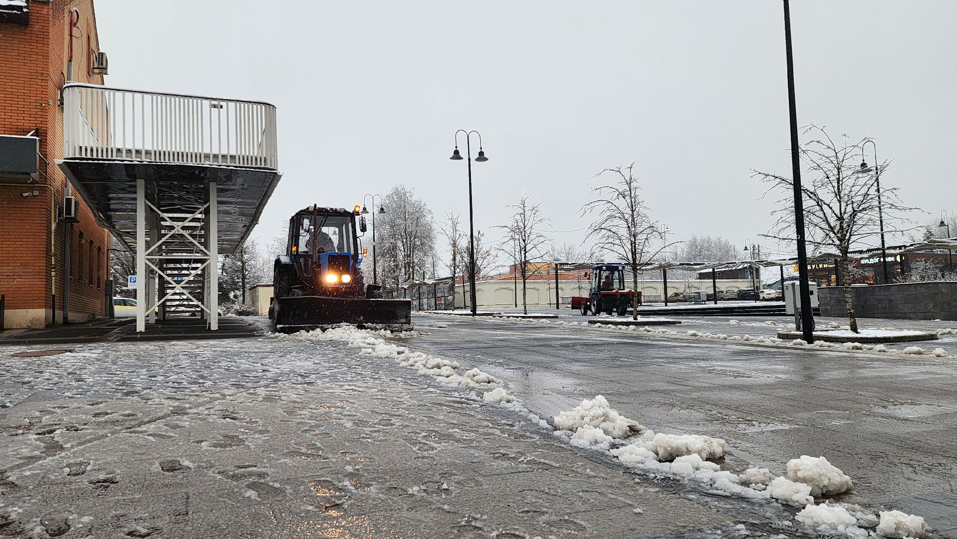 истра, снегопад, благоустройство,