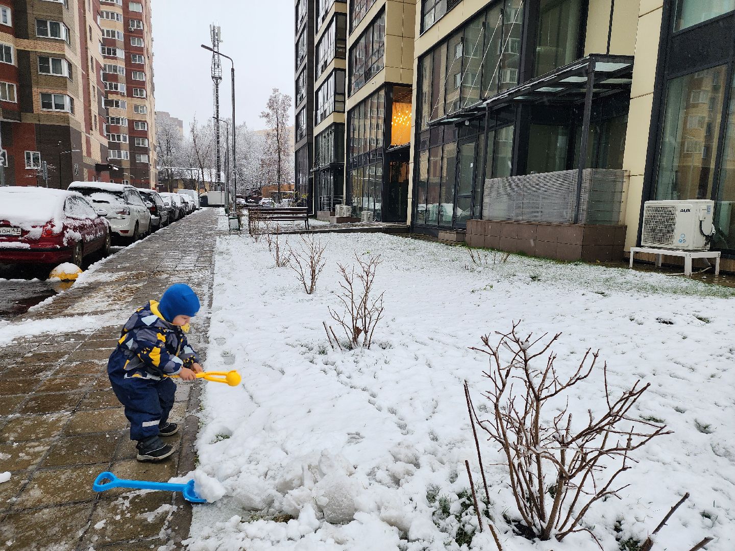 красногорск, первый снег,