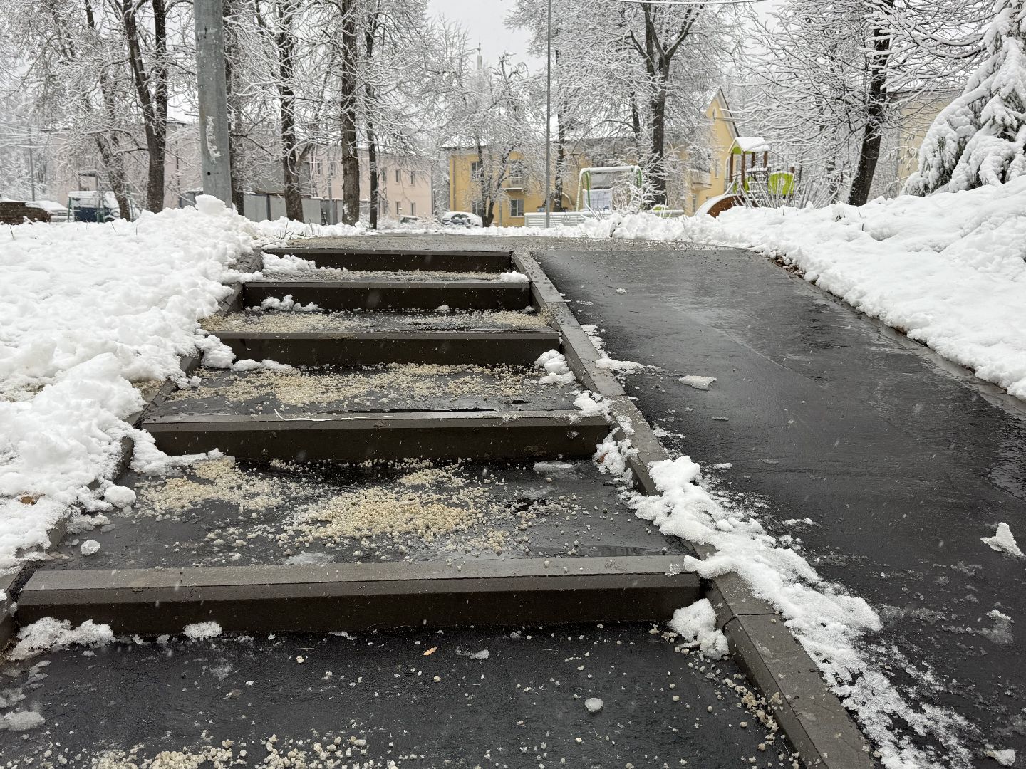 Пересвет , Сергиево-Посадский округ, снегопад ,