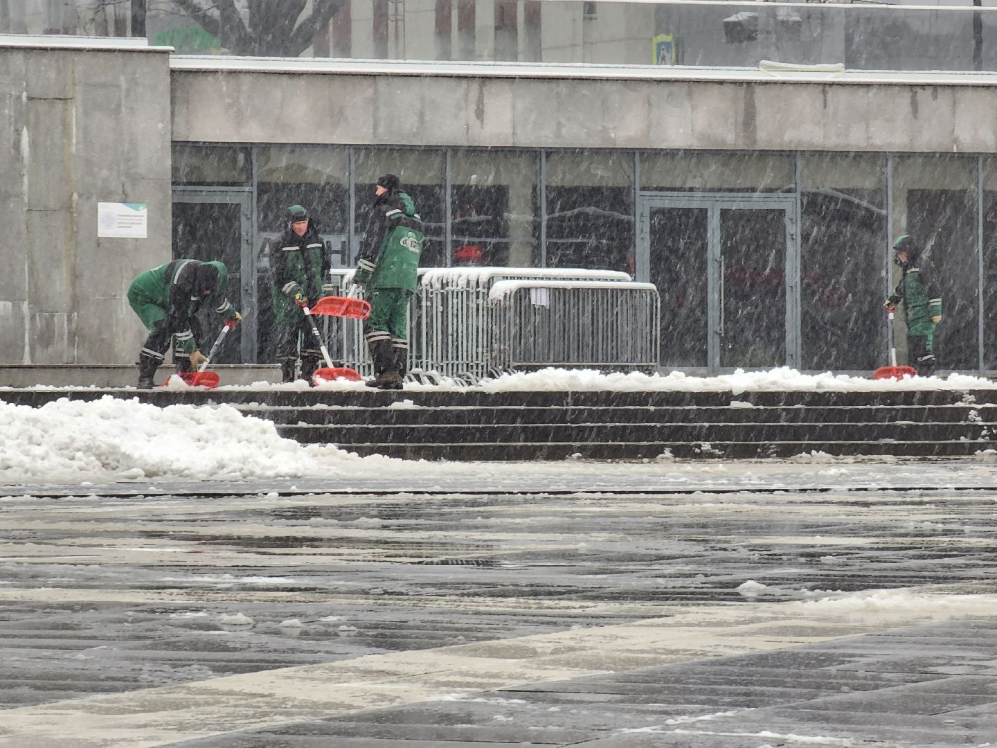 ногинск, жители,  снегопад, уборка снега, коммунальная служба, жкх,
