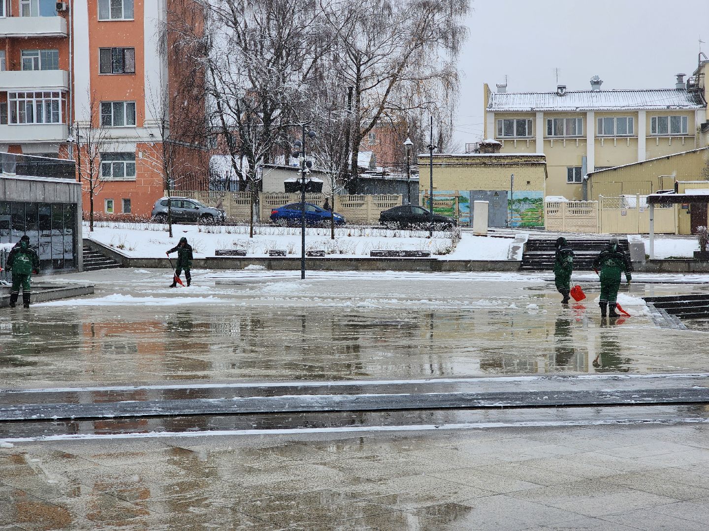 ногинск, жители,  снегопад, уборка снега, коммунальная служба, жкх,