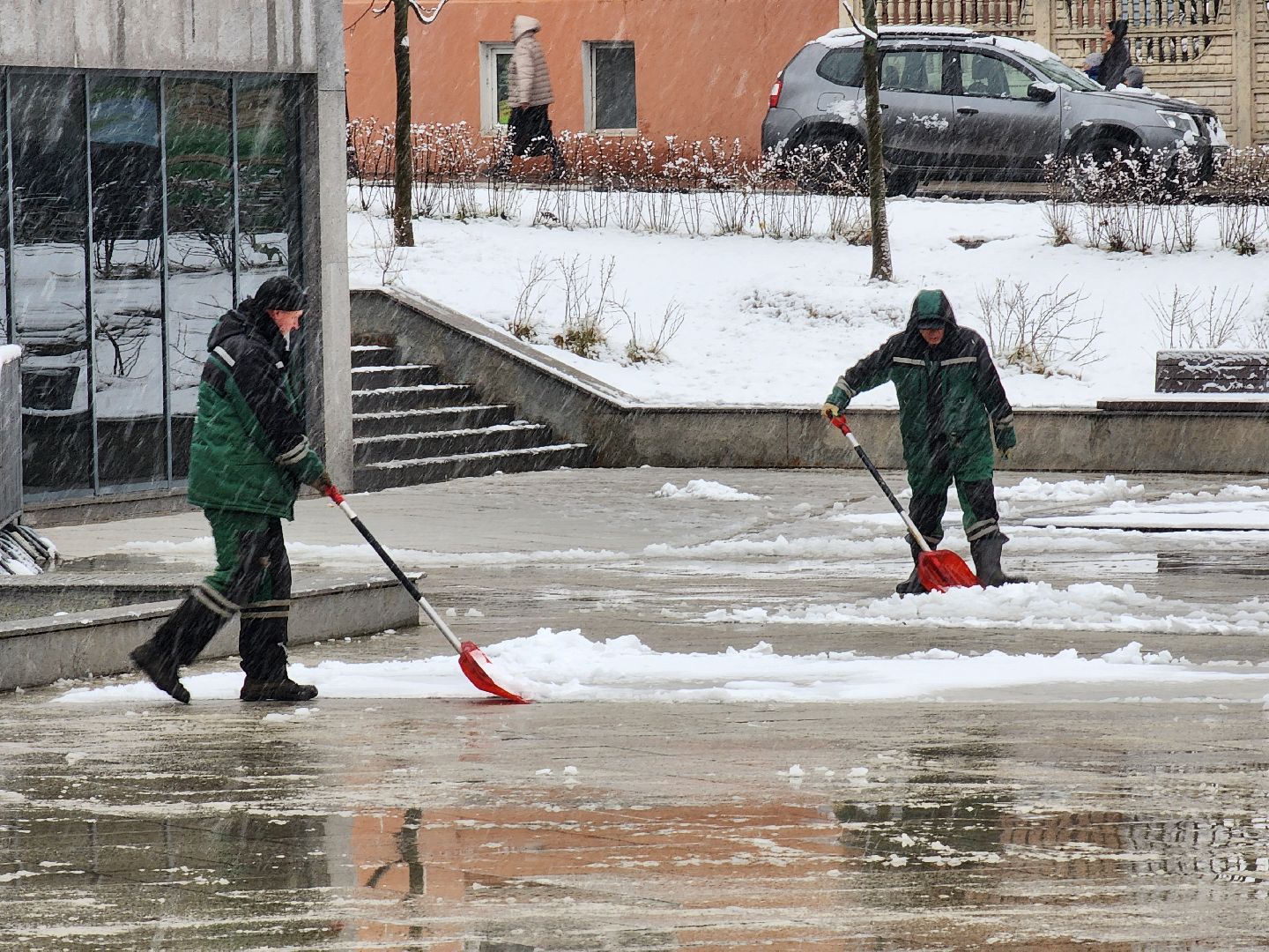 ногинск, жители,  снегопад, уборка снега, коммунальная служба, жкх,