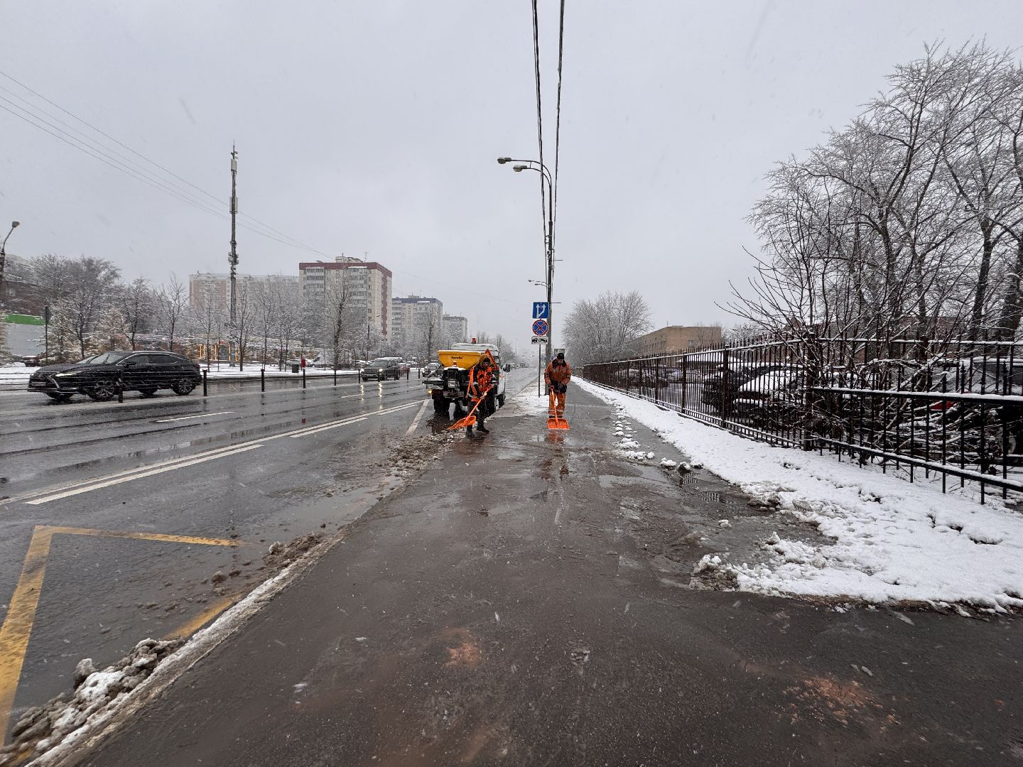 Первый снег, Одинцово, Одинцовское ДРСУ, Полная готовность ,