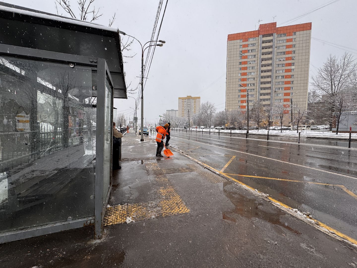Первый снег, Одинцово, Одинцовское ДРСУ, Полная готовность ,