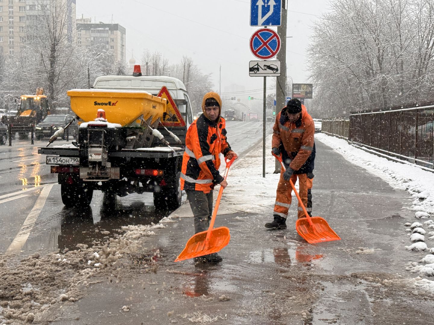 Первый снег, Одинцово, Одинцовское ДРСУ, Полная готовность ,
