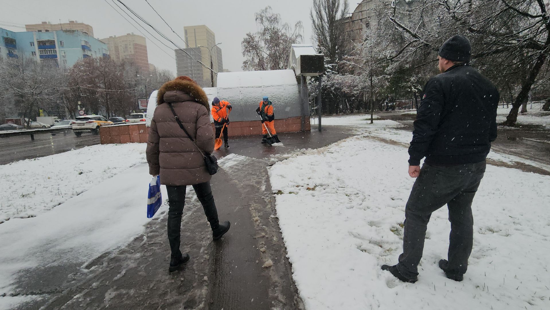 люберцы, комбинат по благоустройству, уборка снега,