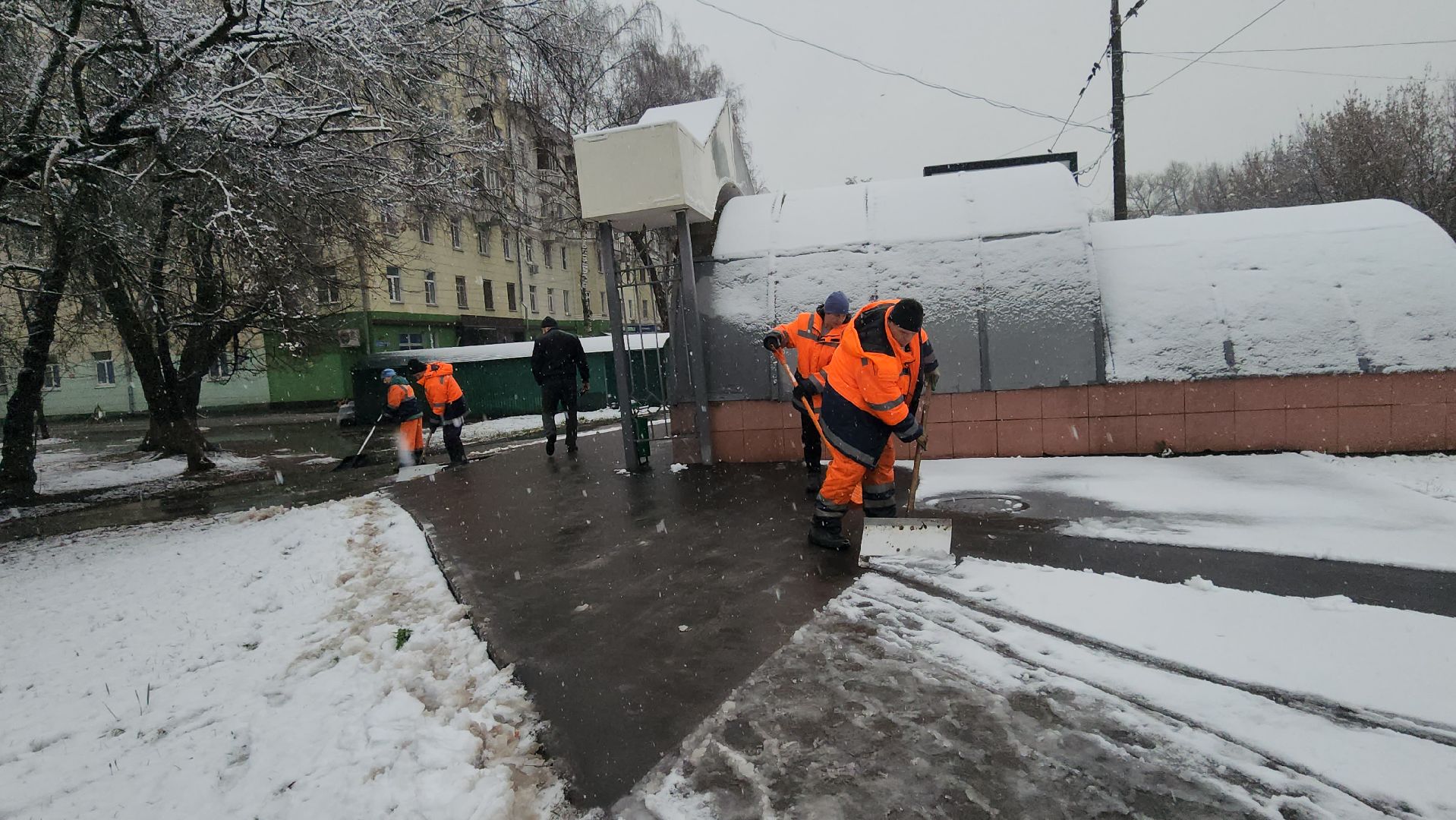 люберцы, комбинат по благоустройству, уборка снега,