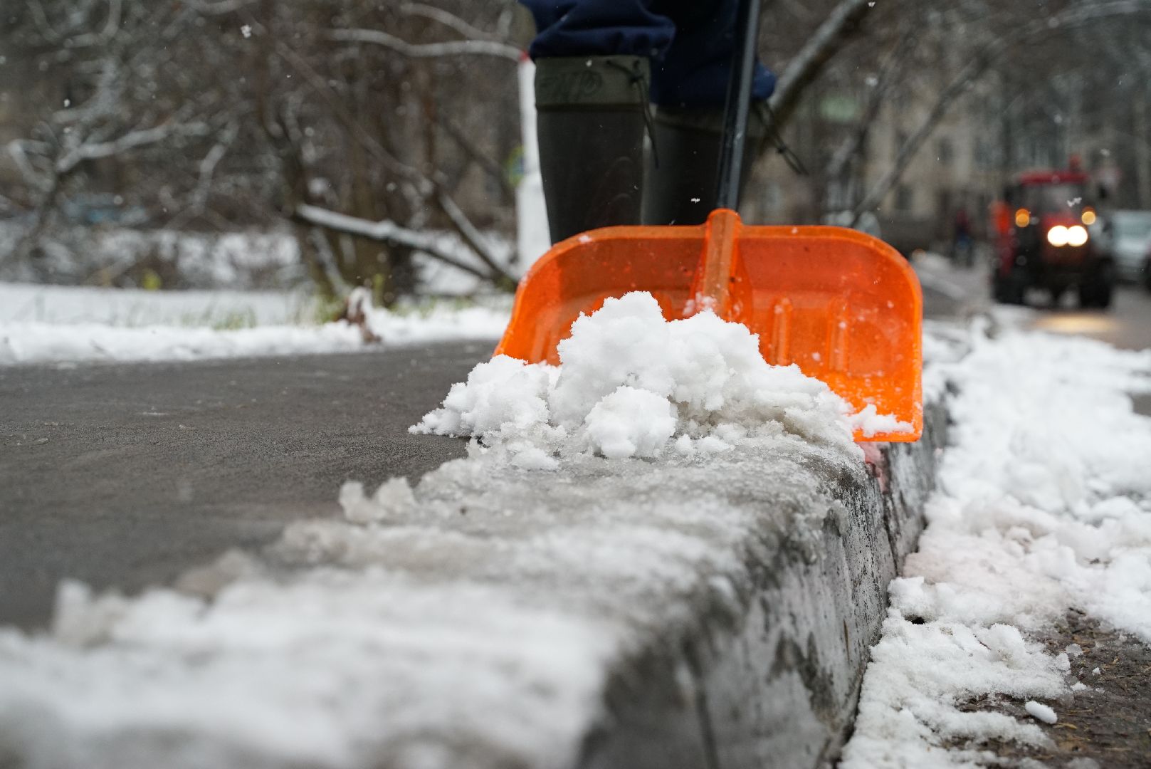 снег, погода, уборка,
