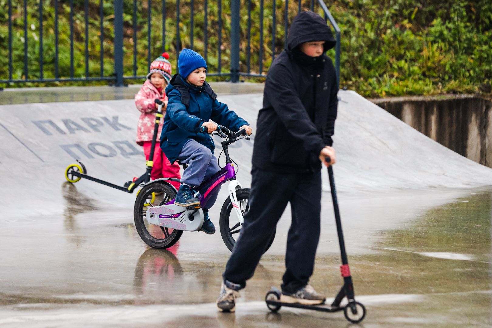 скейт, самокат, спорт,