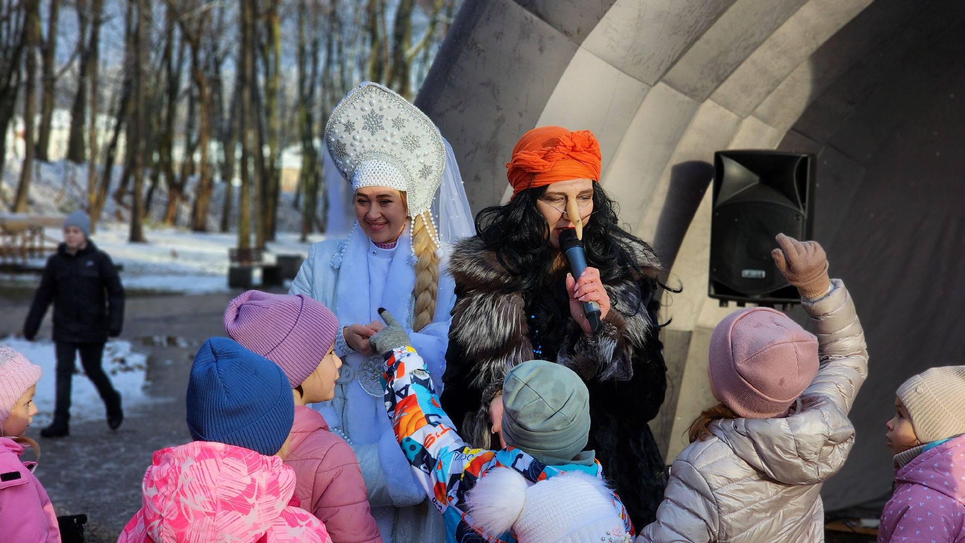 Руза, парк городок, день рождения деда мороза,