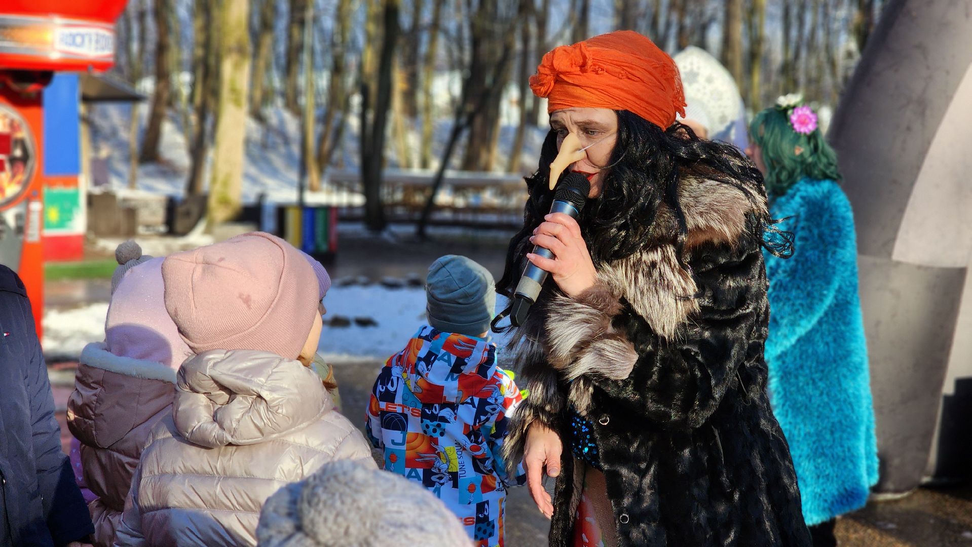 Руза, парк городок, день рождения деда мороза,