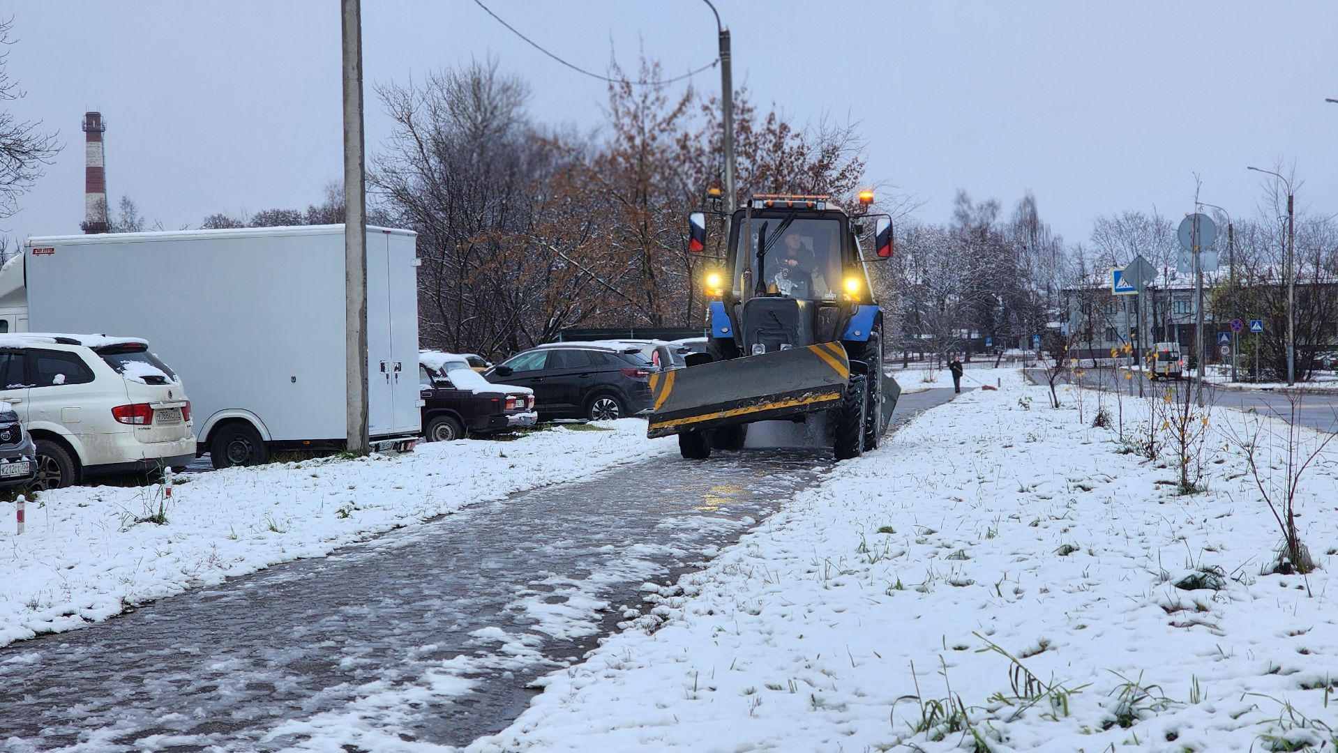 снег, коммунальщики, жкх, лосино-петровский,