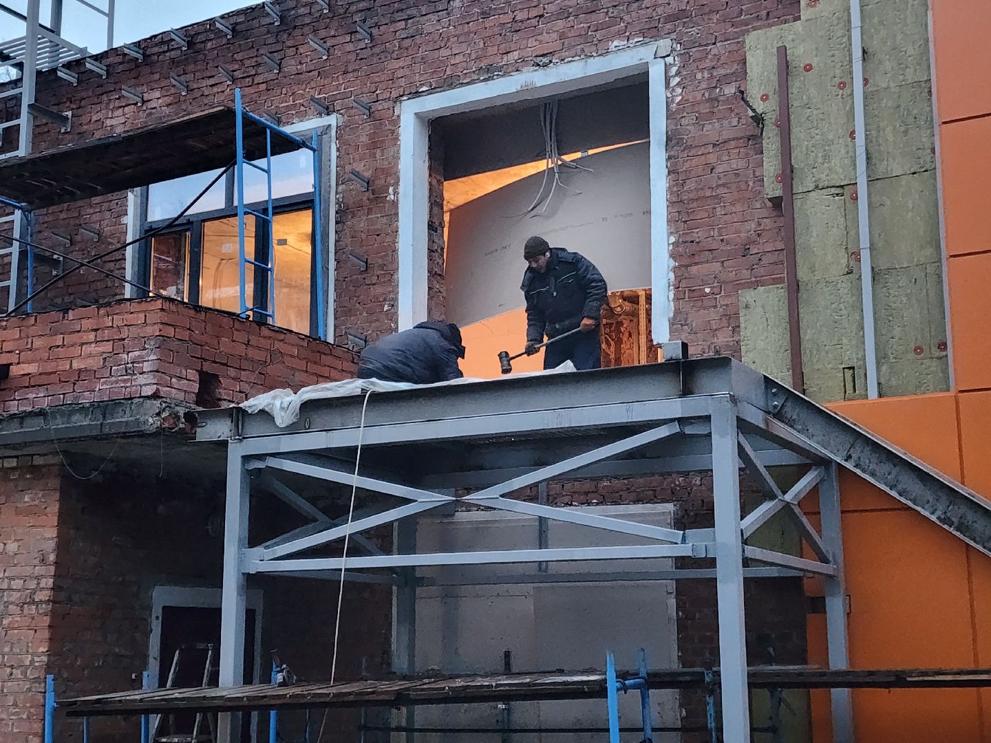 чехов, улица ильича 34а, детский сад, дошкольное отделение, лицей 4, капитальный ремонт, капремонт здания, фасадные работы, утепление наружных стен, облицовка, гидроизоляция, замена кровли, госпрограмма московской области, реконструкция,входная группа, пожарные лестницы, наружные работы,обновление,