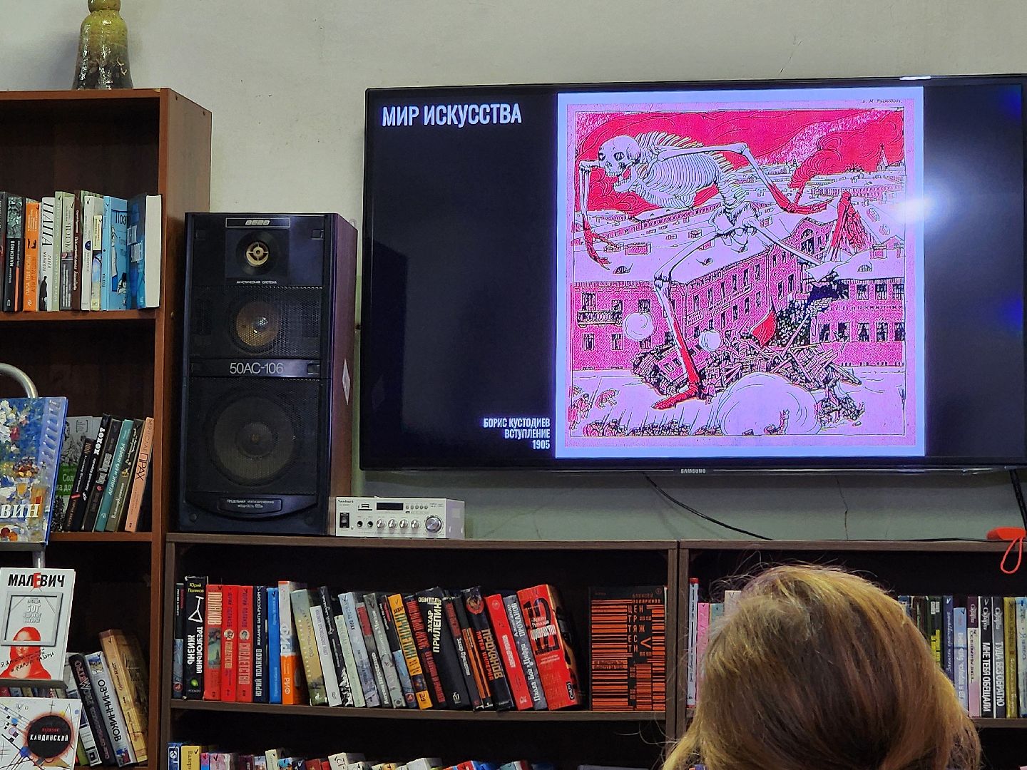 фрязино, лекция в библиотеке, библиотека, художники россии, культура,