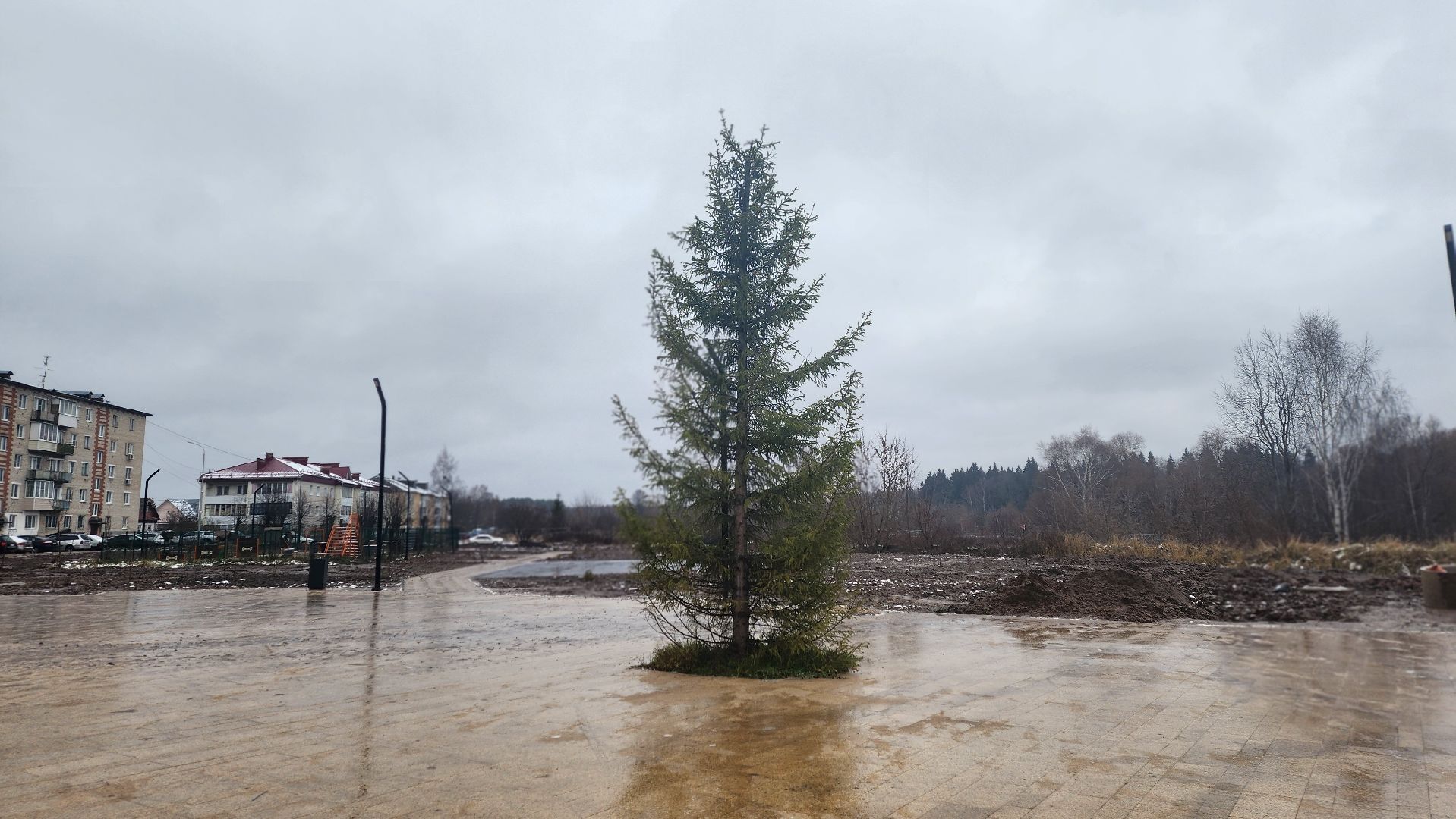 клин, благоустройство, семейный сквер, поселок 31 октября ,