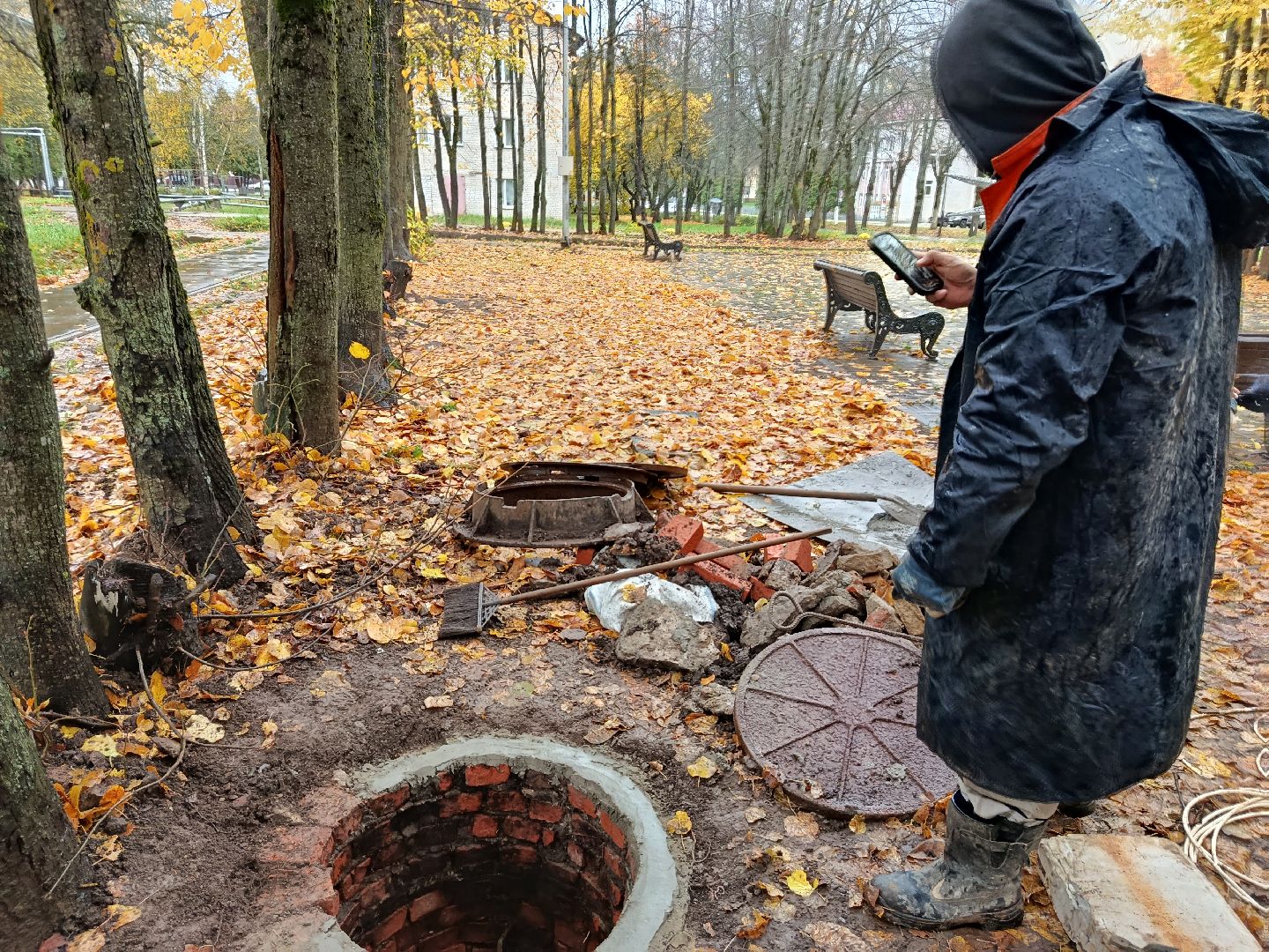 городской округ восход, жкх, благоустройство, канализационные колодцы,