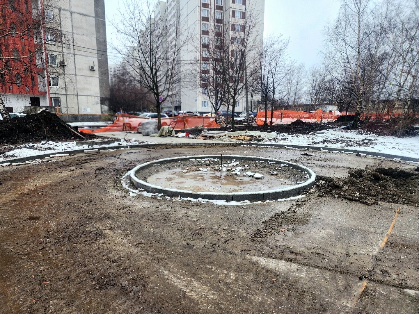 благоустройство, сквер , городская среда, осенне-зимний период,