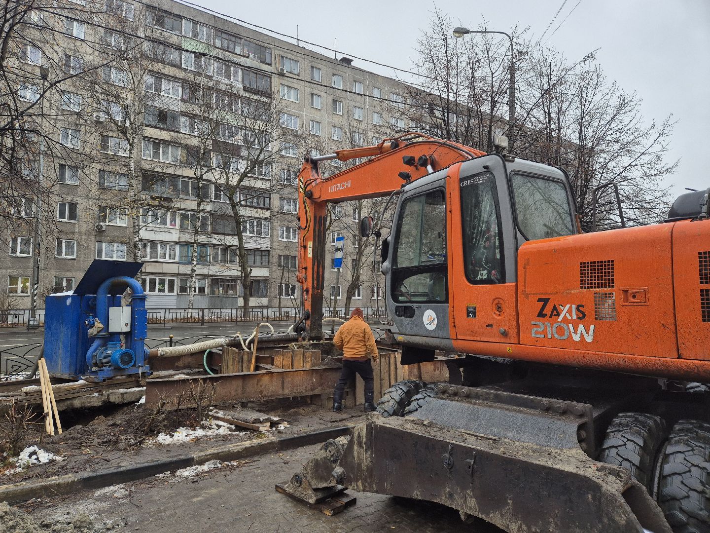 ремонт канализационного коллектора, орехово-зуево,