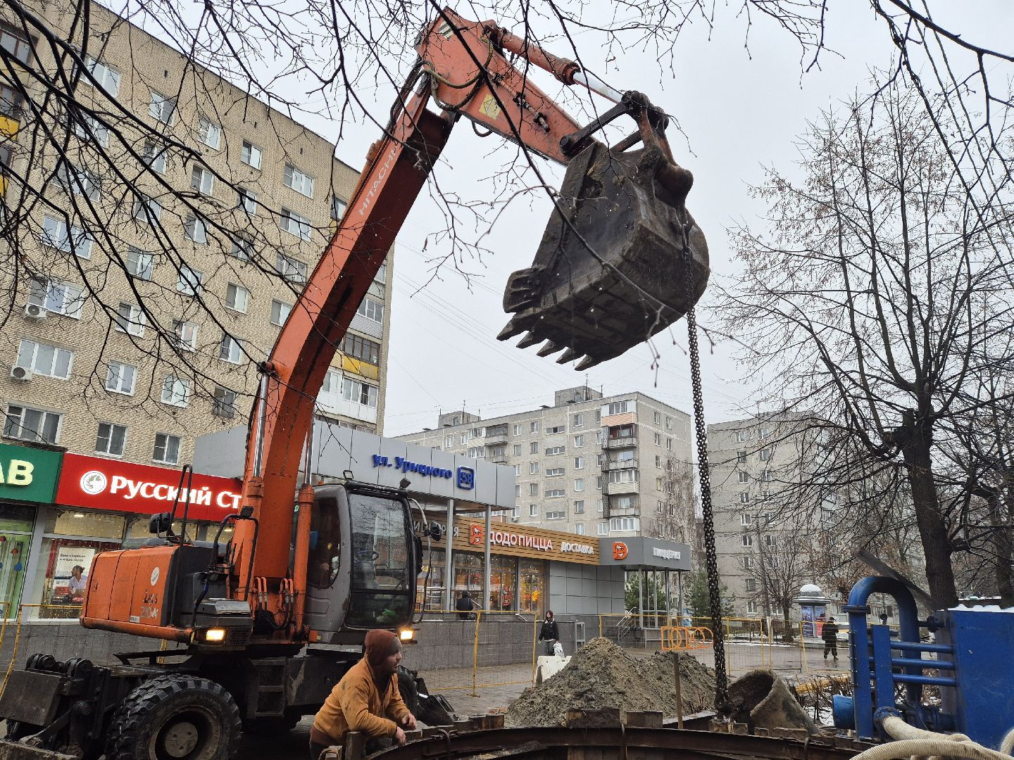 ремонт канализационного коллектора, орехово-зуево,
