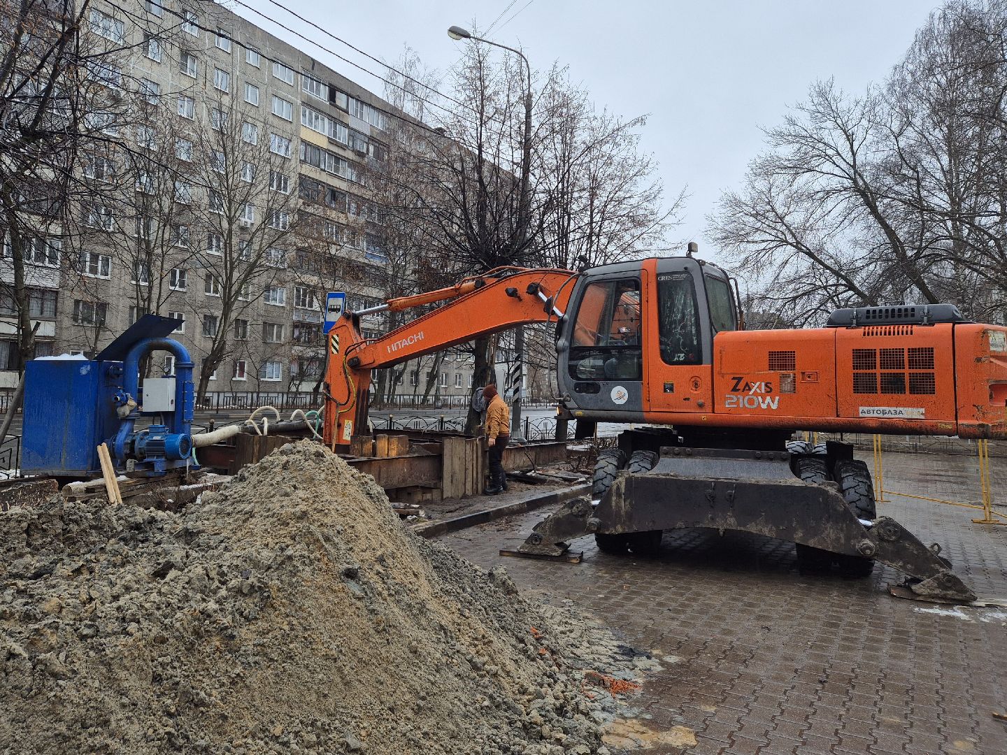 ремонт канализационного коллектора, орехово-зуево,