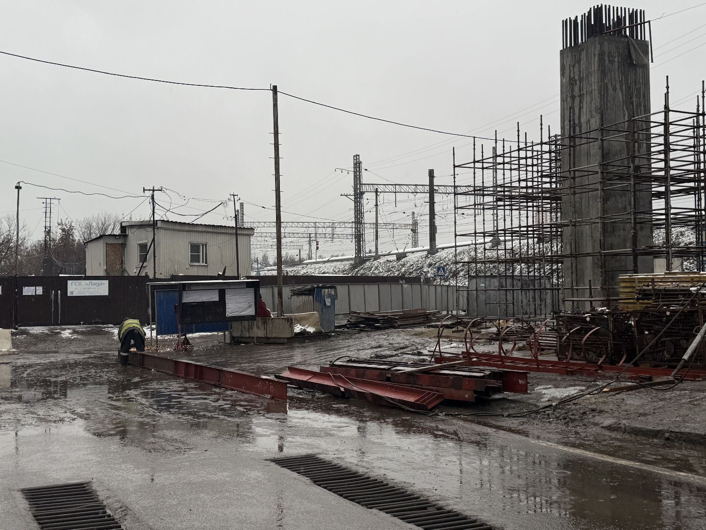 Люберцы , Строительство, Путепровод, Развязка, Дорога,