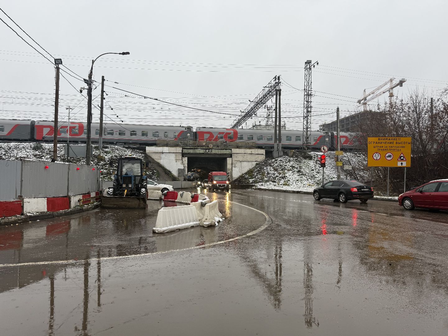 Люберцы , Строительство, Путепровод, Развязка, Дорога,