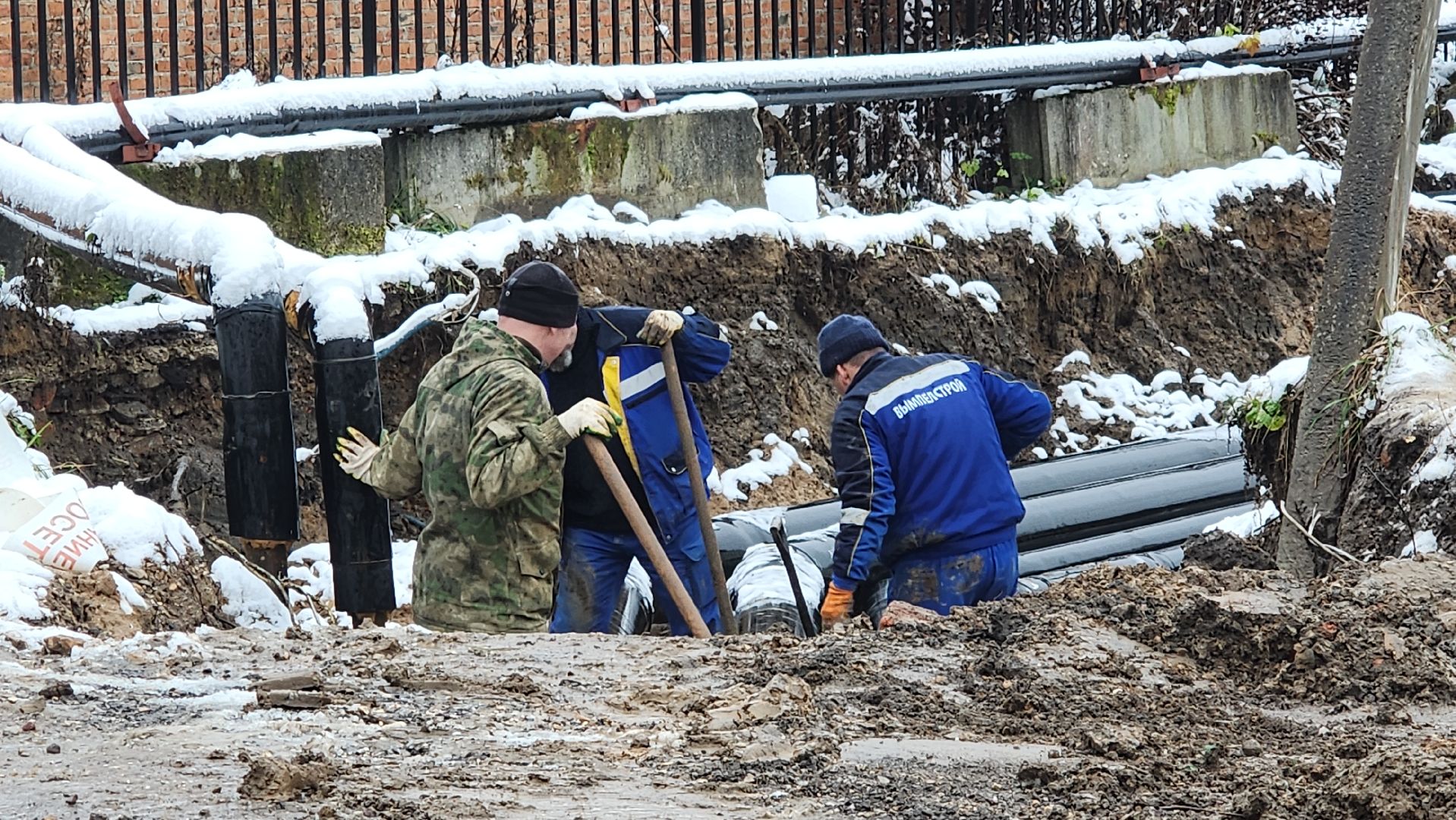 волоколамск, сычево, ремонт теплосетей,