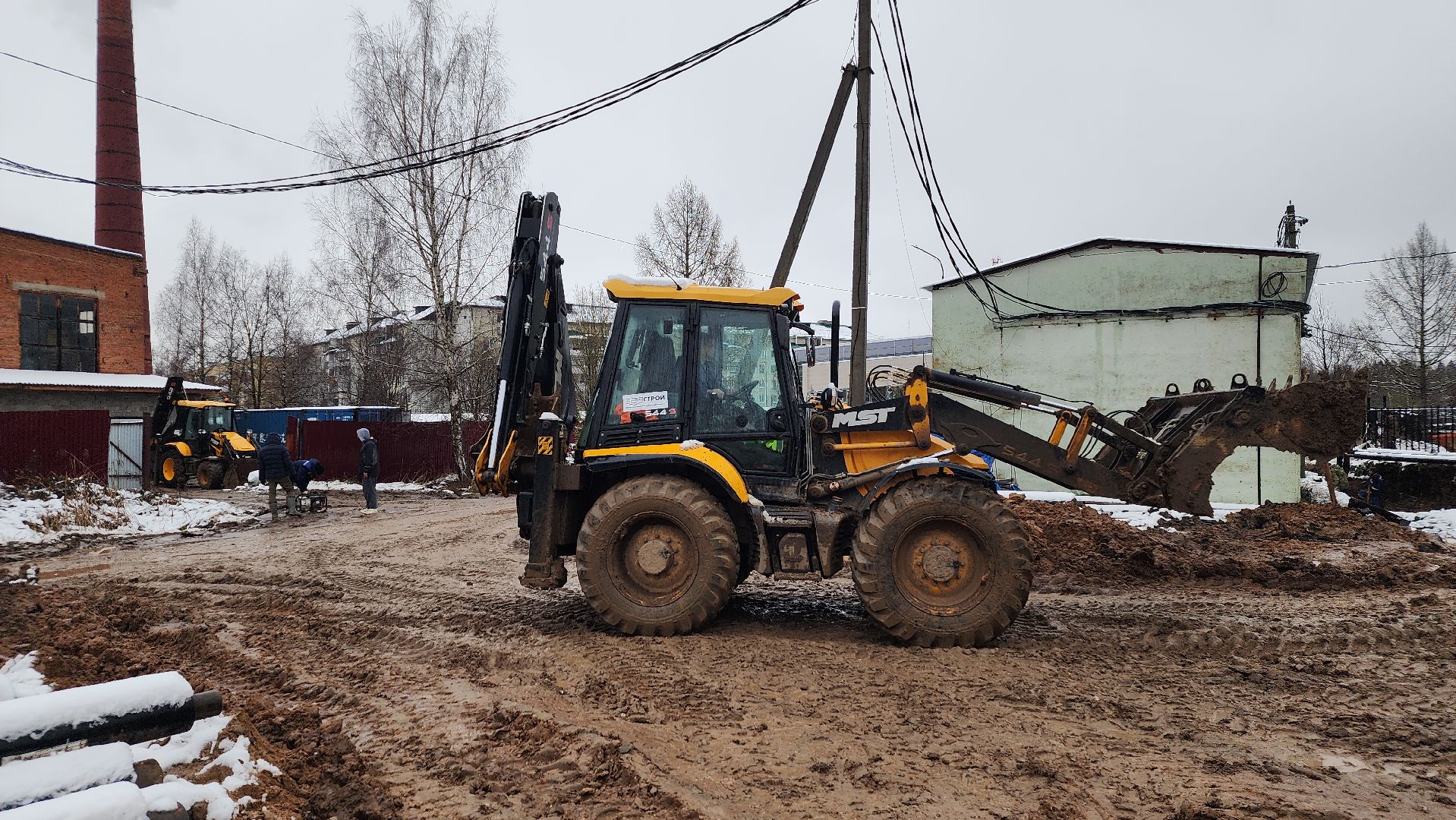 волоколамск, сычево, ремонт теплосетей,