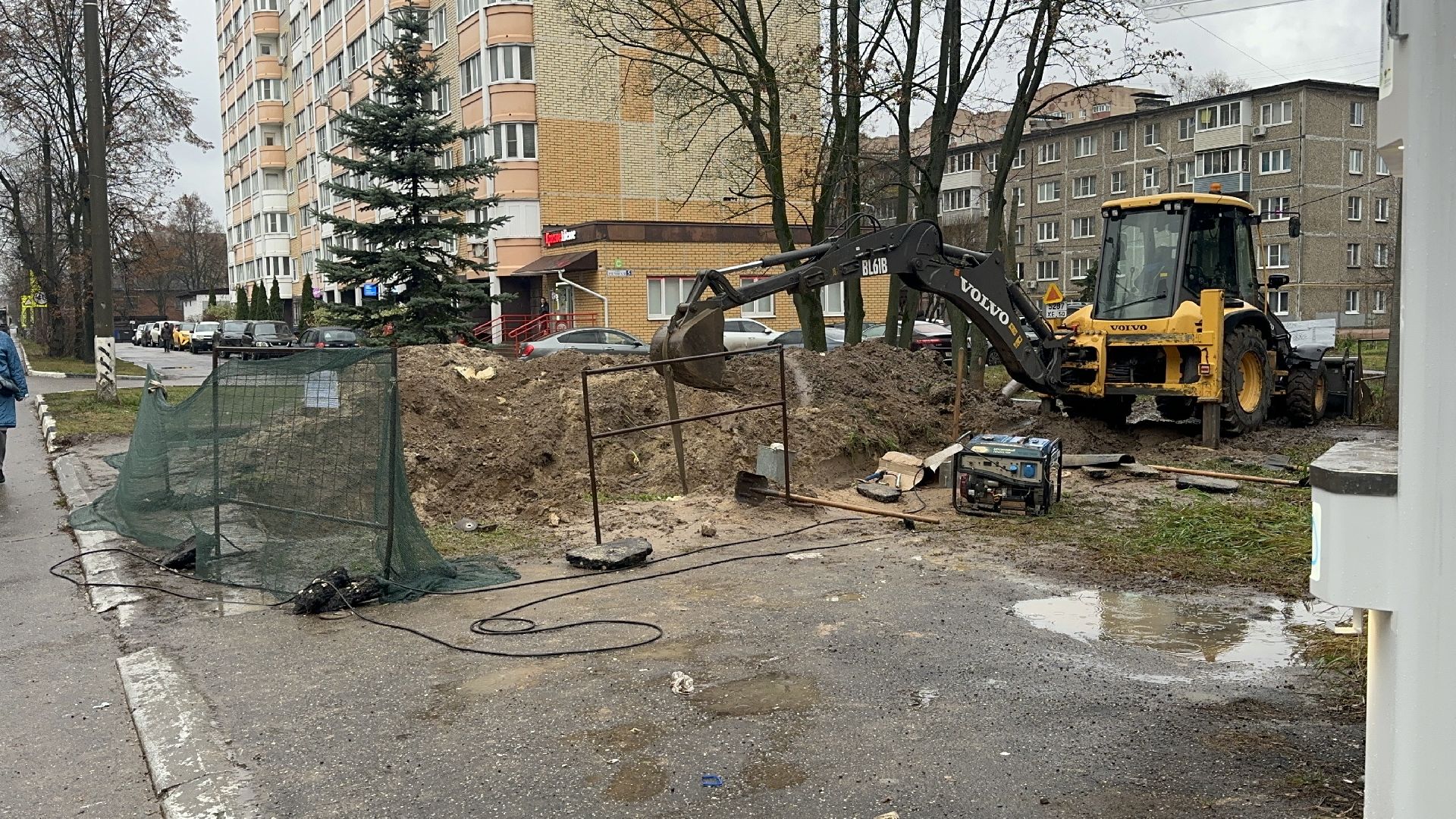 чп, авария, ремонт трубопровода, домодедово,