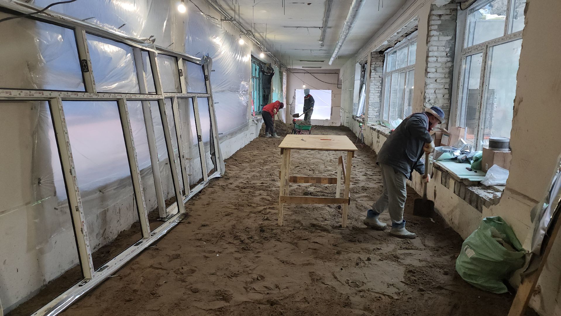 люберцы, ремонт ухтомской больницы, строители,