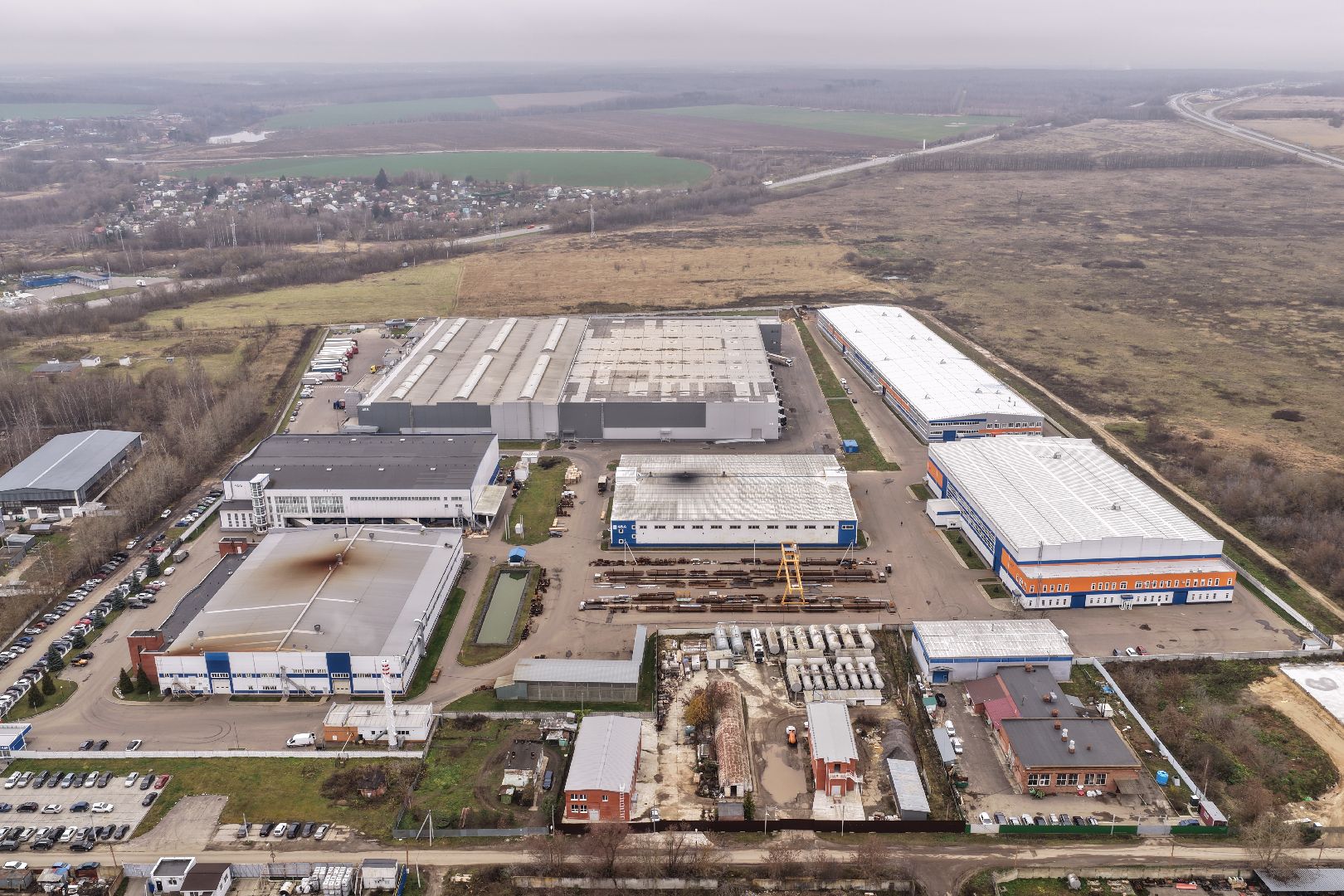 видео с коптера, завод импортозамещающего оборудования для ЖКХ, завод в коломне ,