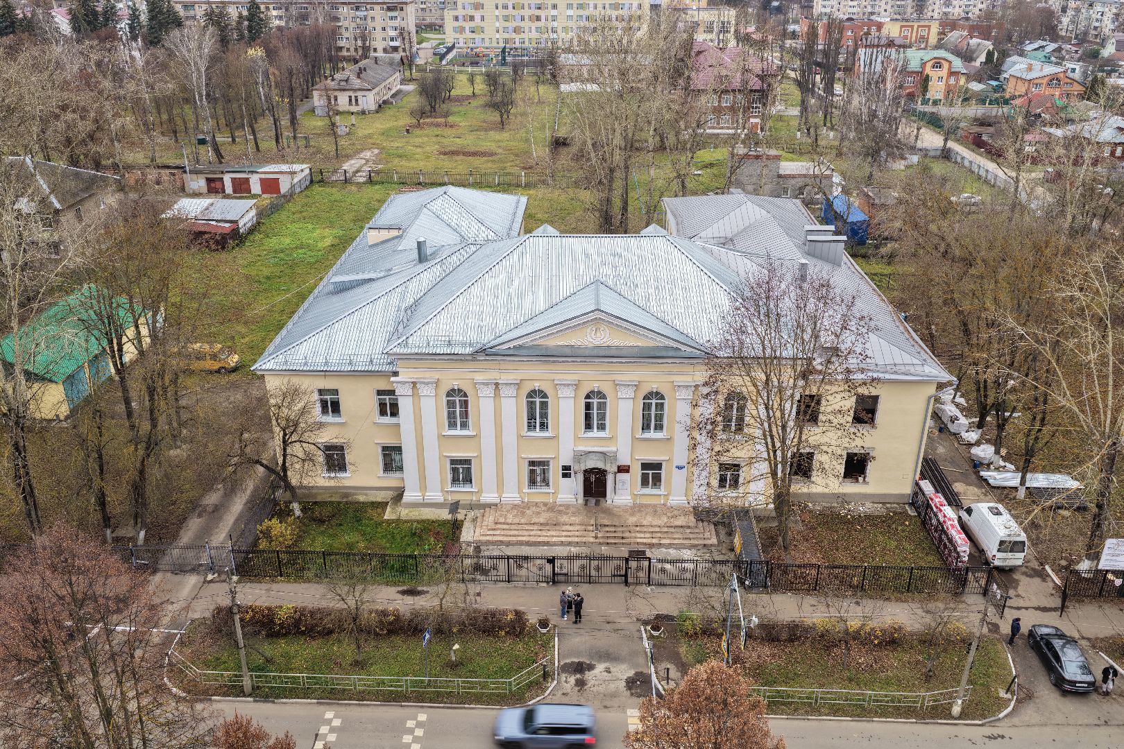 видео с коптера, музыкальная школа коломна, капремонт музыкальной школы,