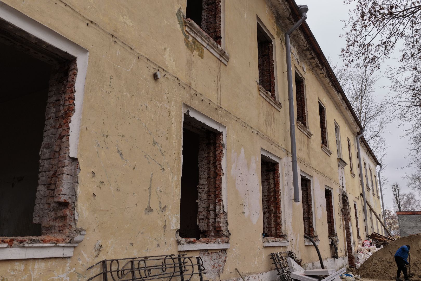 видео с коптера, музыкальная школа коломна, капремонт музыкальной школы,