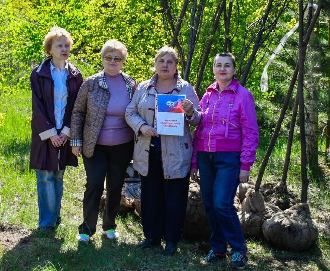 Лес, Победы, деревья, высадили, храм, Рождества, Иоанна, Предтечи